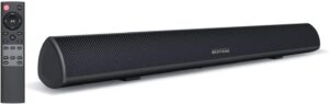80Watt 34Inch Sound Bar, Bestisan Soundbar Bluetooth 5.0 Wireless And Wired Home Theater Speaker