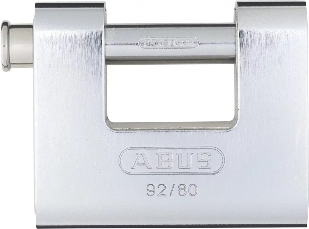 ABUS 92 80 Monoblock Solid Brass With Steel Jacket Padlock