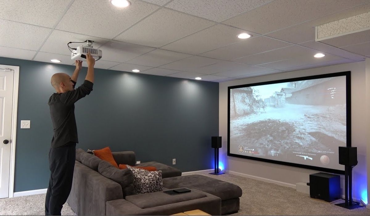 Setting Up Projector In Living Room