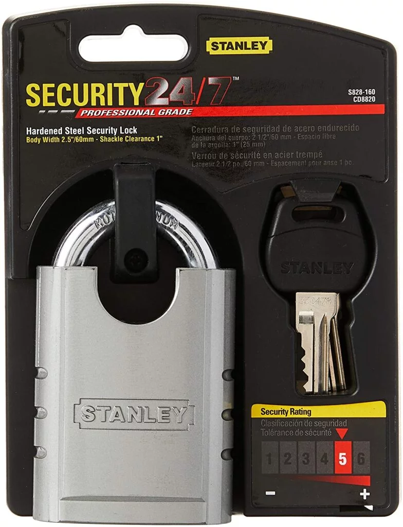 Stanley Hardware S828 160 CD8820 Shrouded Hardened Steel Padlock